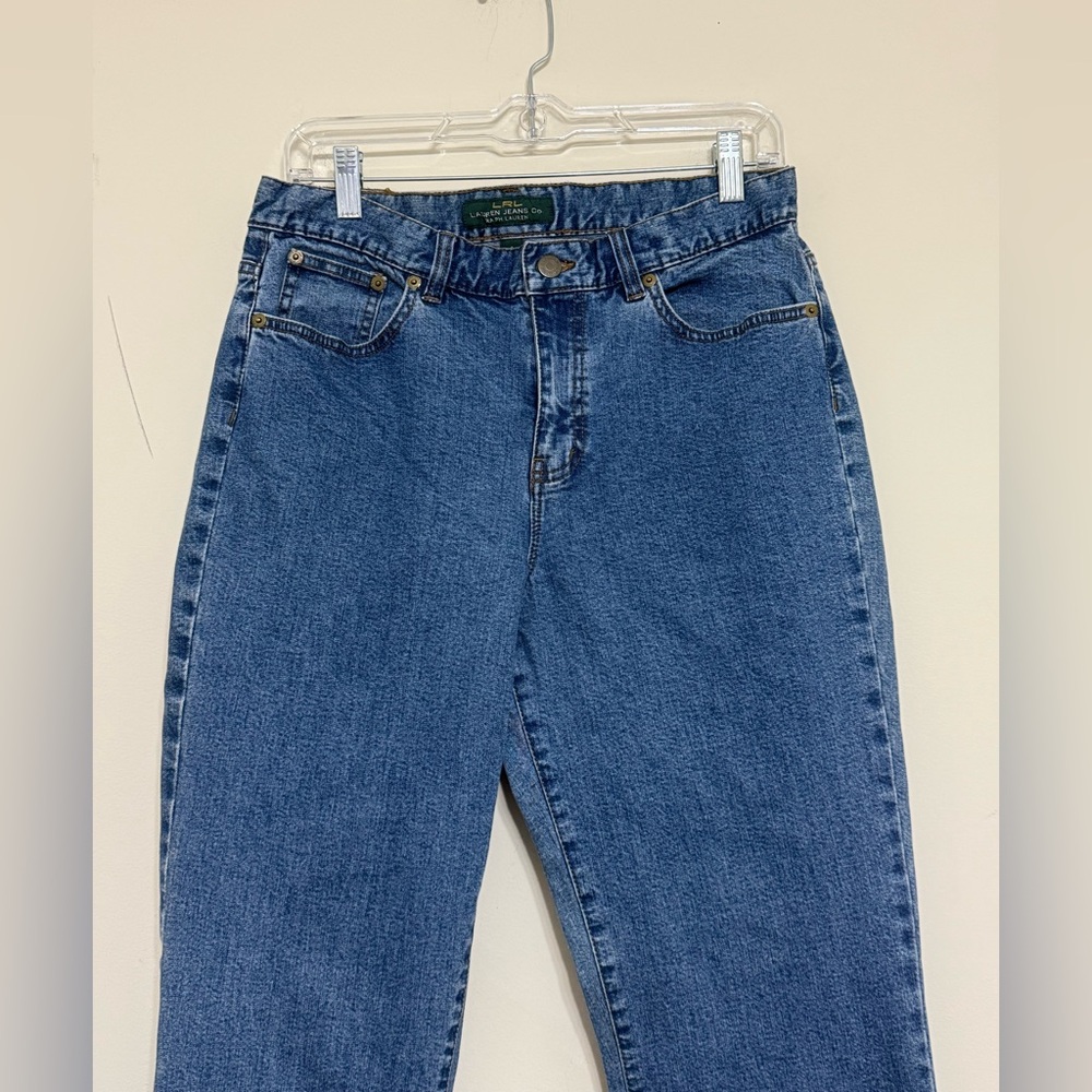 Lauren Ralph Lauren Jean Denim Classic BootCutbVintage High Rise Y2K Blue Size 8 - Picture 2 of 14